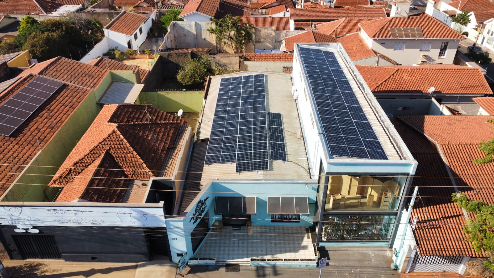Projeto comercial de energia solar TechPlace em Barretos